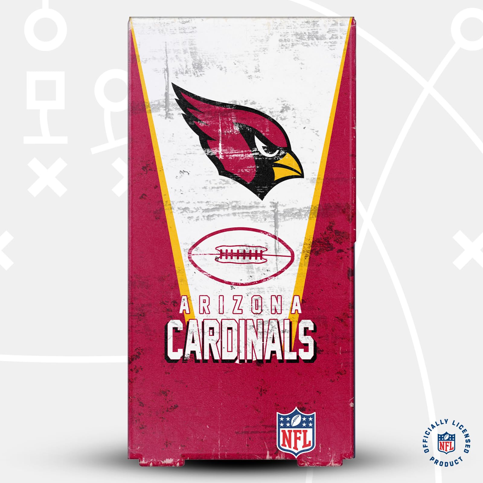 Official NFL Arizona Cardinals Console Wrap Compatible with Xbox Series X - Gaming Room Decor, Fan Gift, and Game Day Accessory