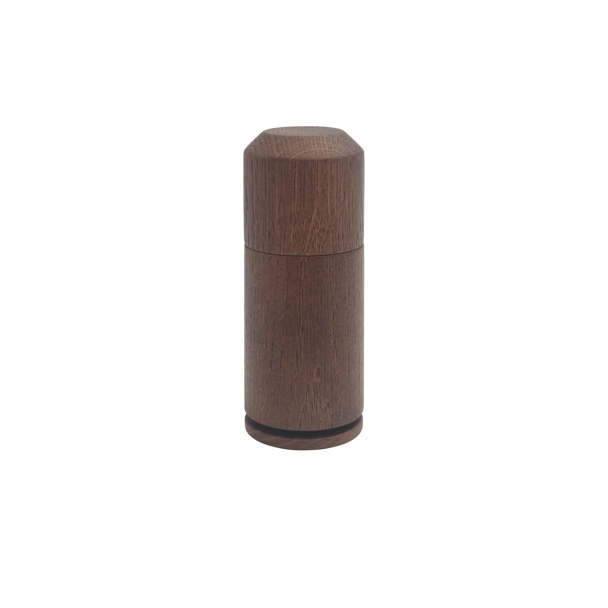 Premium EKTA LIVING 'Crush Me' Adjustable Salt and Pepper Grinder Set - Smoked Oak Wooden Mill for Gourmet Cooking & Dining Table Decor