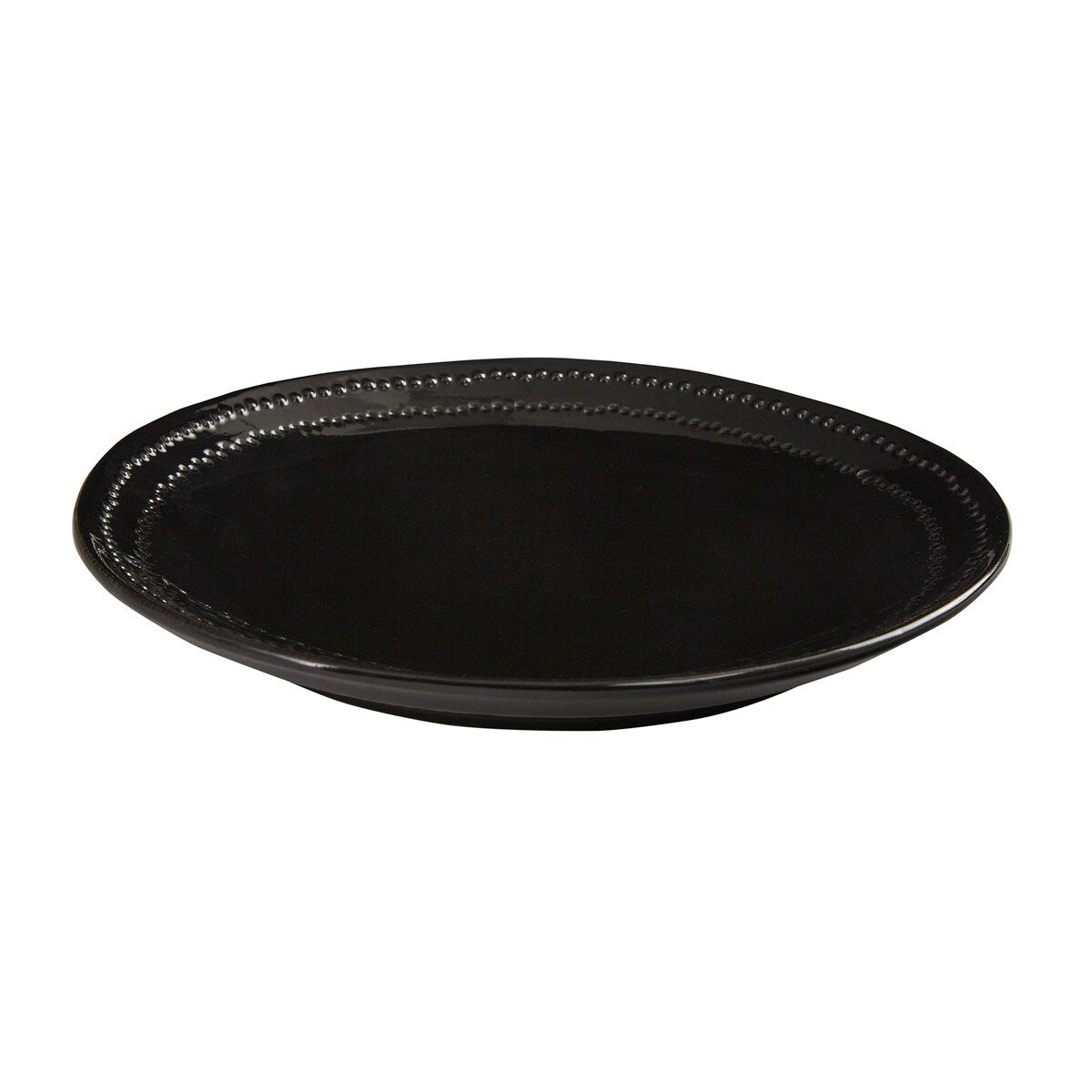 Ebony Dusk 16-Piece Dinnerware Set - Elegant Black Stoneware Plates, Bowls & Mugs - Perfect for Fine Dining, Dinner Parties & Holiday Entertaining
