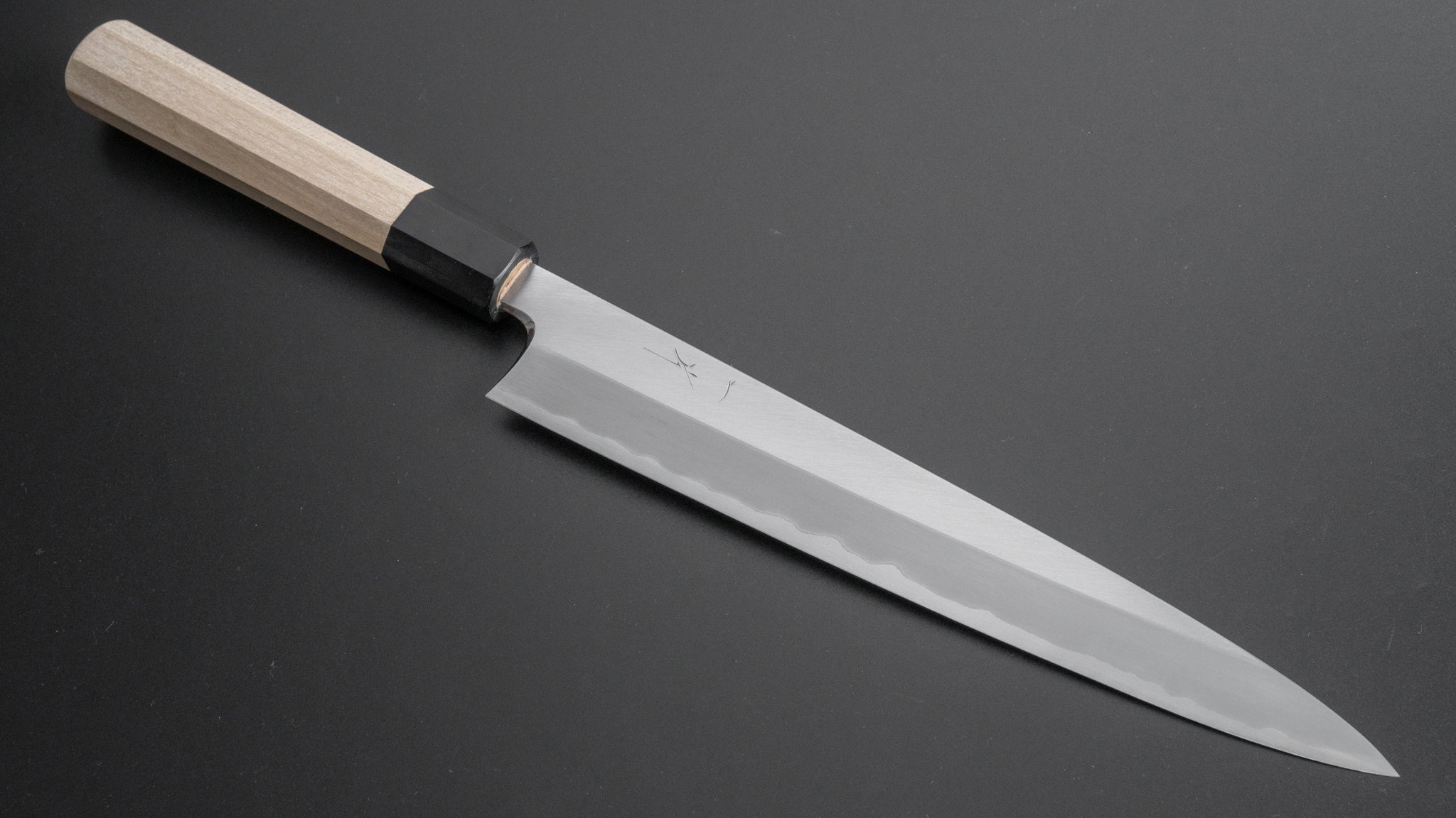 Premium Hitohira Togashi White #1 Stainless Clad Sujihiki Knife 240mm - Japanese Slicing Knife with Ho Wood Handle - Perfect for Sushi, Sashimi & Meat Carving
