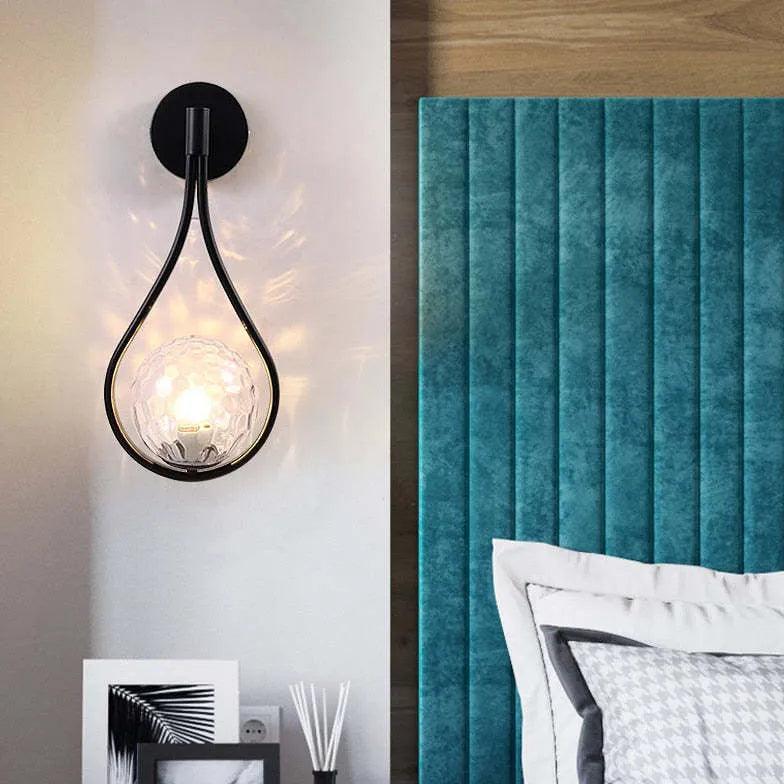 Minimalist Teardrop Wall Lights - Modern LED Sconce Lighting for Bedroom, Living Room & Hallway - Energy Efficient Indoor Wall Lamp for Home Decor