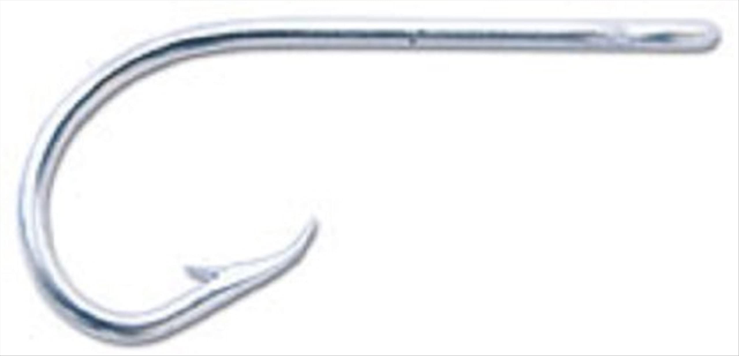 Mustad Salmon Siwash Hooks 3X Strong Hollow Point Stainless Steel 9/0 Size - Premium Fishing Hooks for Salmon, Steelhead & Saltwater Fishing