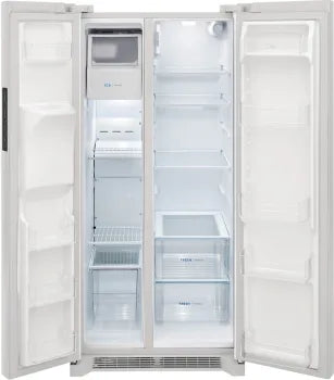 Frigidaire FRSS2323AW 22.3 Cu. Ft. Side by Side Refrigerator - White, Energy Efficient, Standard Depth (33