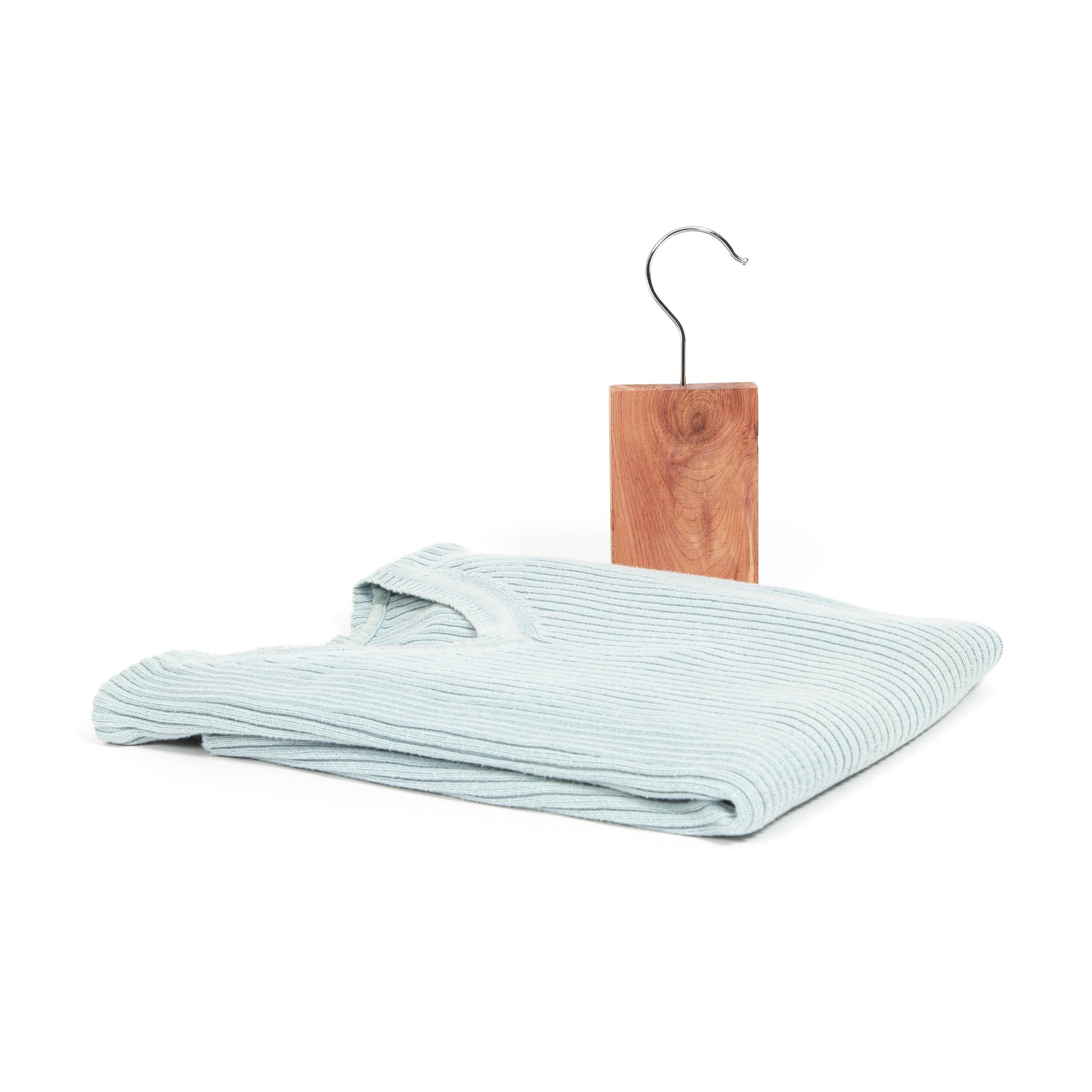 Natural Cedar Wood Clothes Hanger with Hook - Moth Repellent for Closet & Wardrobe Organization - Ideal for Home, Travel & Storage