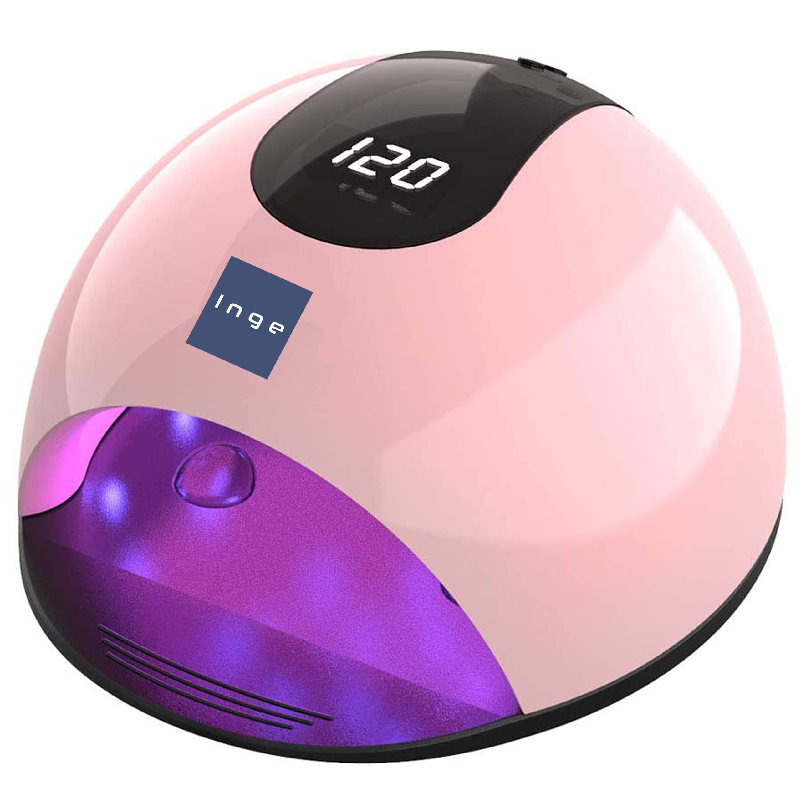 Professional 120W UV LED Nail Lamp with 3 Timer Settings & Auto Sensor - Pink Gel Nail Dryer for Salon & Home Manicure | Perfect for Gel Polish Curing & Nail Art Design