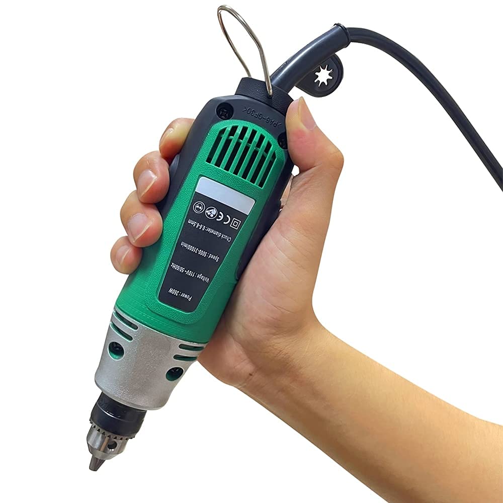 260W Electric Rotary Tool Kit - Multi-Function Grinder, Carver & Polisher with Stepless Variable Speed (31000 RPM) | Lightweight Power Die for DIY, Woodworking, Metal Engraving & Craft Projects