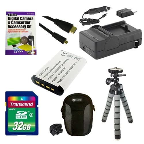 Sony Cyber-Shot DSC-WX350 Digital Camera Bundle with Battery, Charger, 32GB Memory Card, Case, HDMI Cable, Cleaning Kit & Tripod - Perfect for Travel Photography, Vlogging & Outdoor Adventures