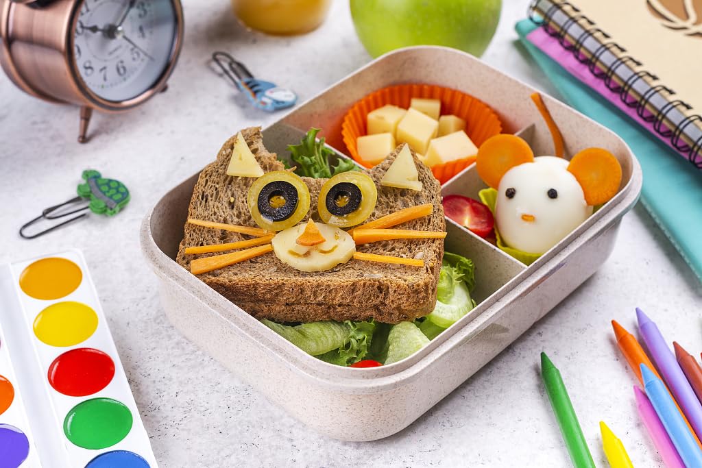 Kids Sandwich Cutters Set - Bread, Vegetable & Fruit Cookie Cutters for Bento Box Accessories - Uncrustable Sealer for Boys & Girls School Lunch - Perfect for Packing Healthy Snacks and Fun School Lunches