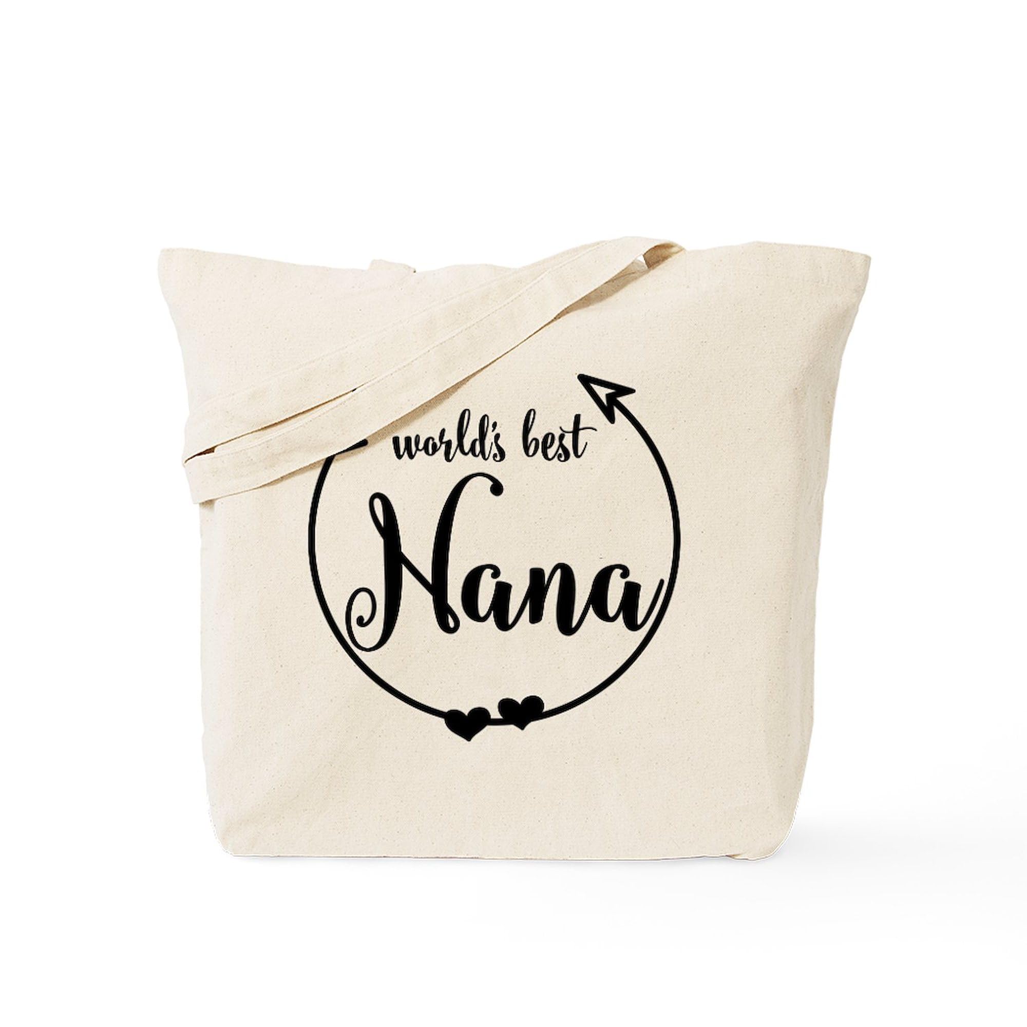 World's Best Nana Natural Canvas Tote Bag - Reusable Grocery Shopping Bag for Women, Eco-Friendly Cotton Market Tote - Perfect for Groceries, Beach Trips & Daily Errands