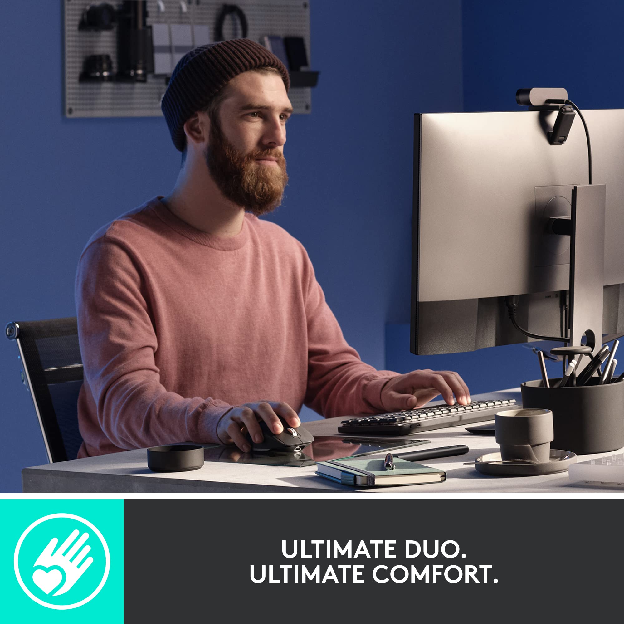 Logitech MX Mechanical Full-Size Wireless Illuminated Keyboard with Linear Switches & MX Master 3S Performance Wireless Mouse Bundle - Compatible with macOS, Windows, Linux, iOS, Android - Perfect for Office Work, Gaming, and Creative Professionals