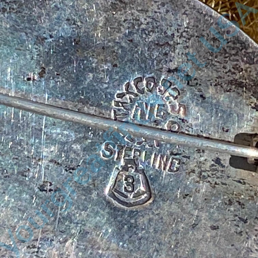 Vintage Mexican Cactus Agave Harvester Pin Sterling Silver - Authentic Handmade Mexican Jewelry for Western Fashion & Cowboy Boot Accessories