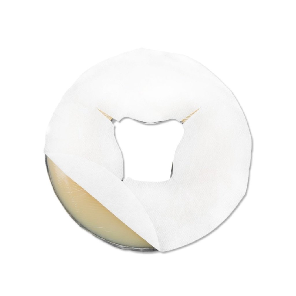 100PC Disposable Round Headrest Covers - Hygienic & Soft Salon Spa Hairdressing Accessories (Perfect for Barber Shops, Salons, Spas & Medical Clinics)