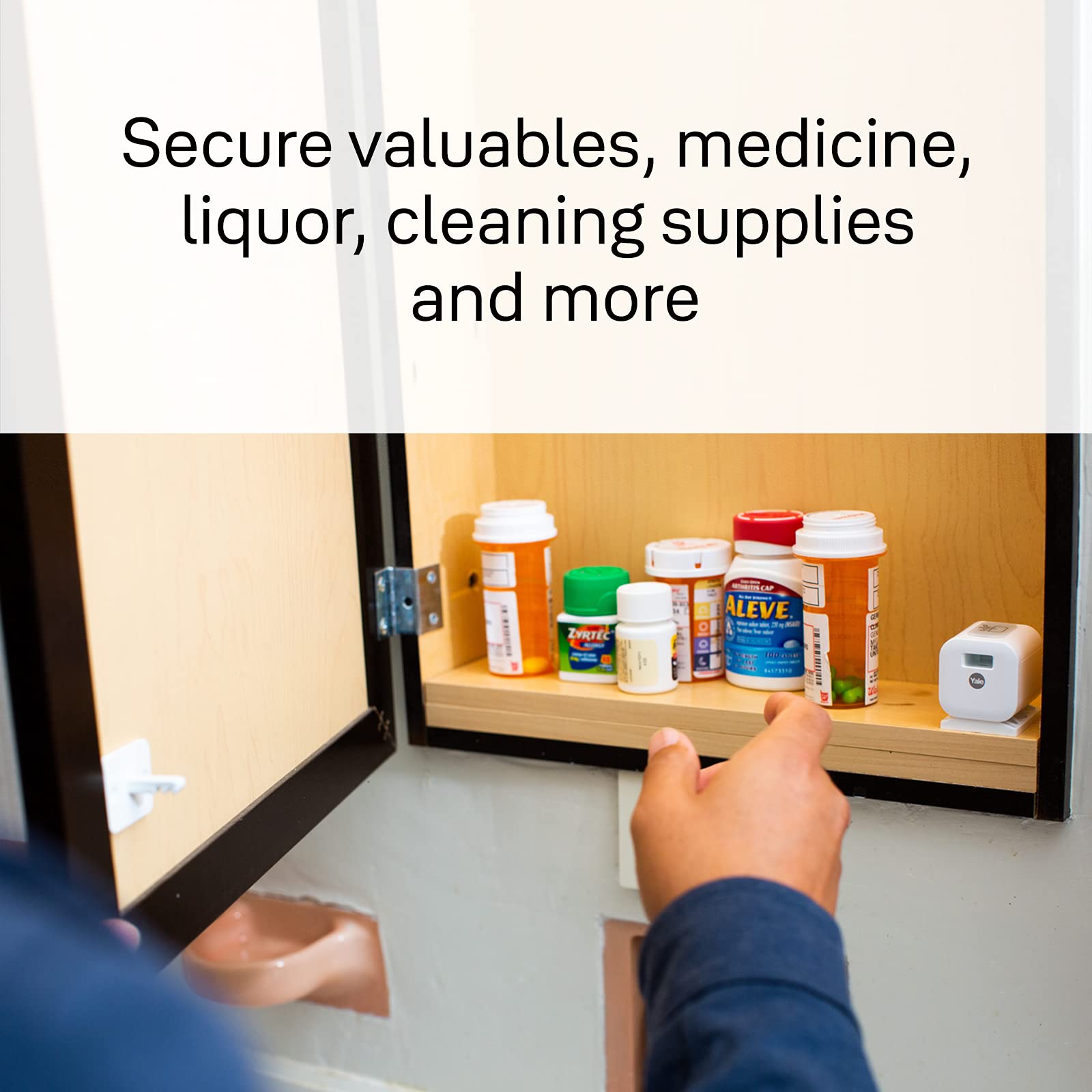 Yale Smart Cabinet Lock - Bluetooth & WiFi Enabled - Secure Your Valuables at Home or Office