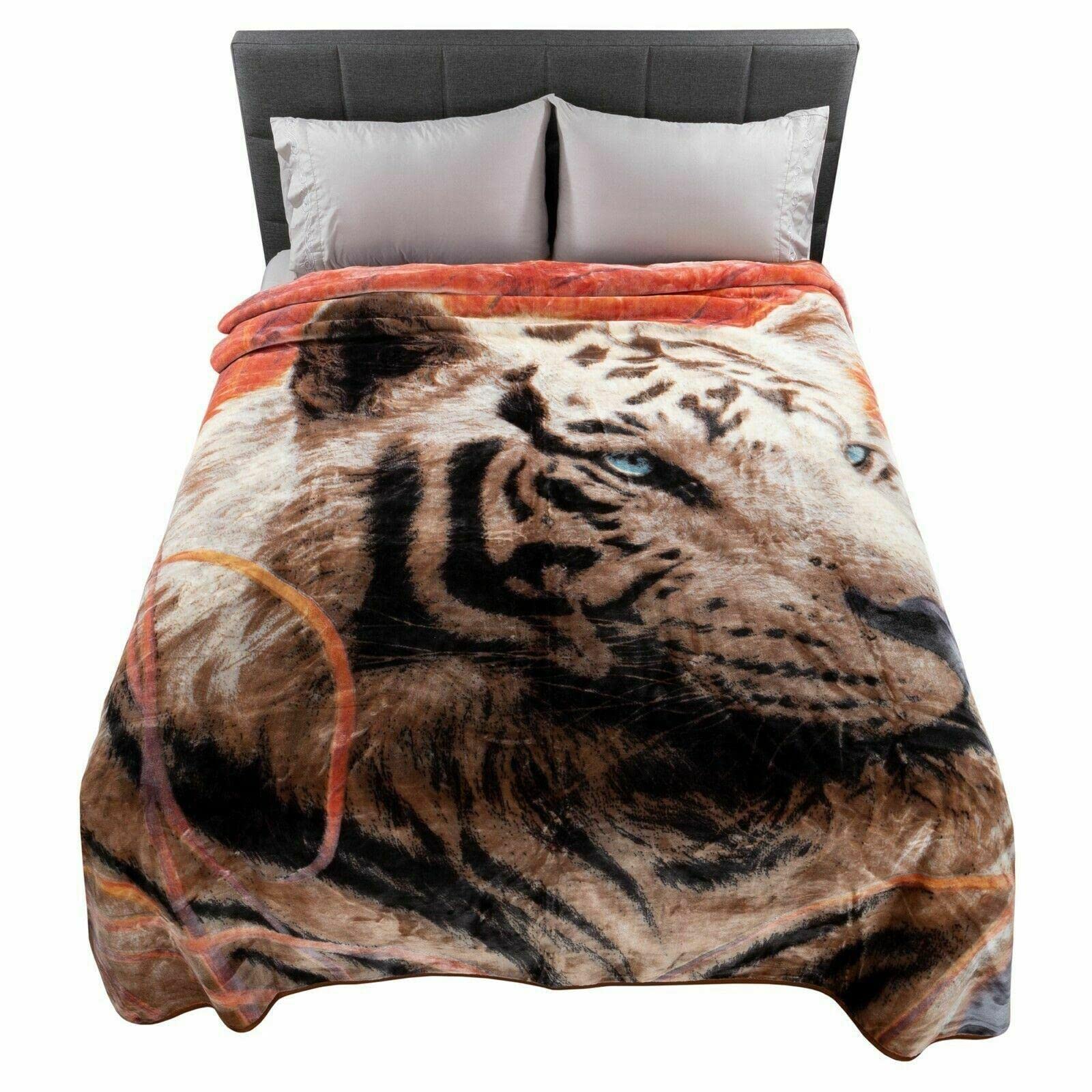 Premium 80x92 Inch Heavyweight Luxury Mink Blanket - 8 lbs Ultra Soft Throw Blanket for Bed, Couch & Sofa - Cozy Mexican Style Boho Home Decor for Living Room, Bedroom & Winter Nights