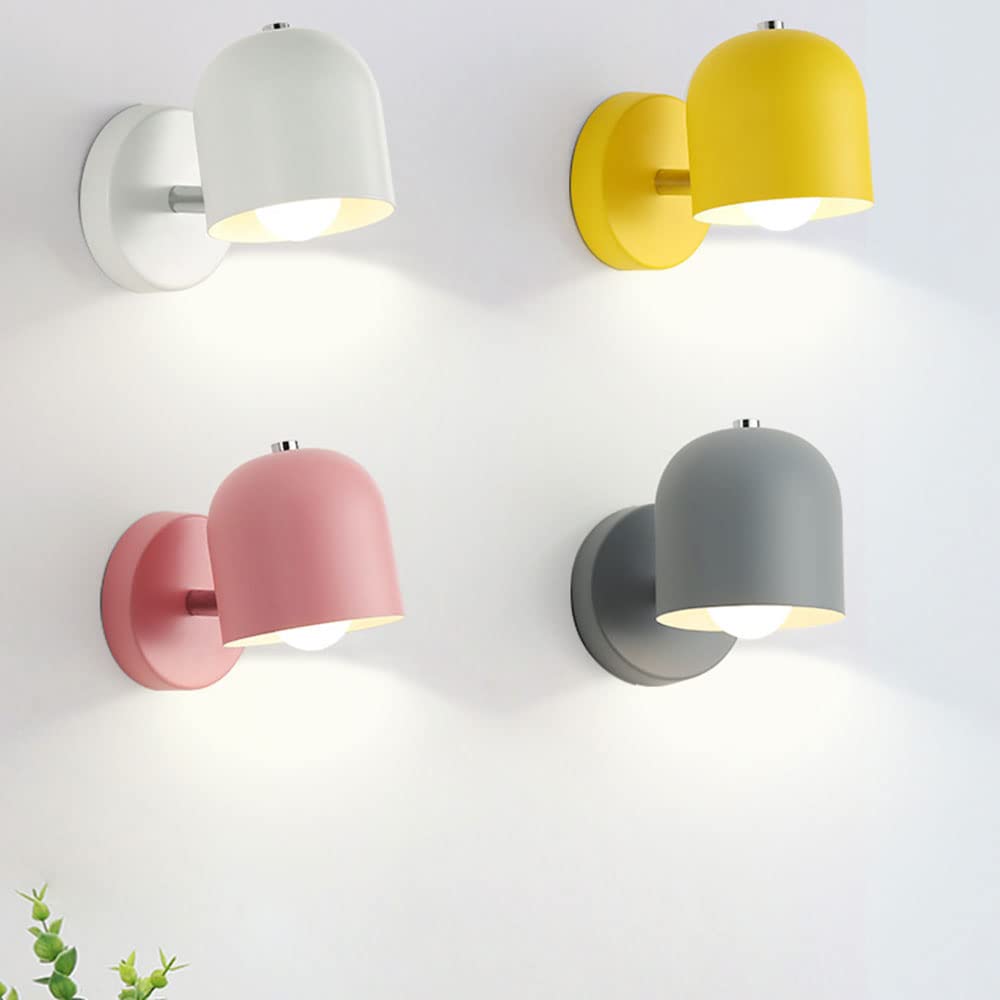 LED Wall Sconces & Bedside Lamps - Modern Nordic Macaron Style Indoor Wall Lighting Fixtures for Bedroom, Living Room & Reading Nook | Energy-Efficient Ceiling & Wall Decor Lighting