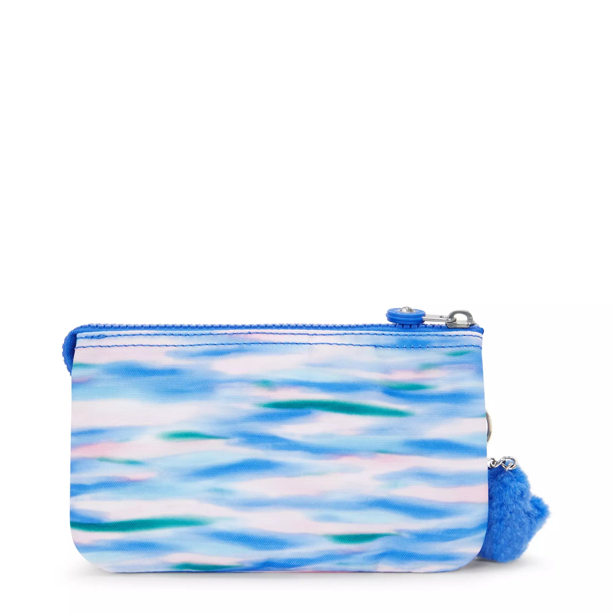 Kipling Creativity Large Printed Pouch - Stylish Cosmetic & Travel Organizer Bag (Diluted Blue) - Perfect for Makeup, Toiletries & Travel Accessories Storage