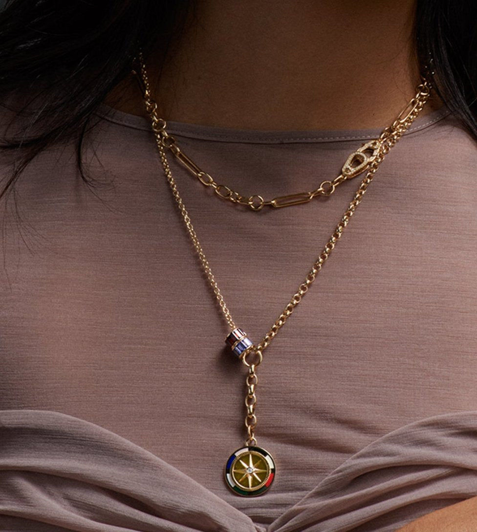 Tanzanite Heart Baguette Pendant Necklace - Elegant Love Jewelry for Women, Perfect Gift for Anniversary, Valentine's Day & Special Occasions