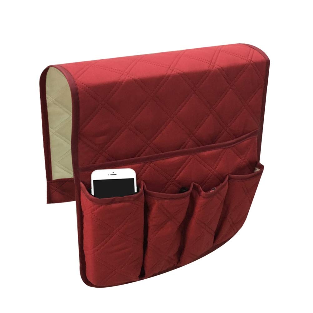 TOPBATHY 1-Piece Red Couch Armrest Shelf Bracket - Universal Tablet Stand Holder for Sofa, Bedside, Car & Wall Mount - Space Saving Storage Solution for Books, Phone, Remote & Accessories | Perfect for Living Room, Office & Travel Use