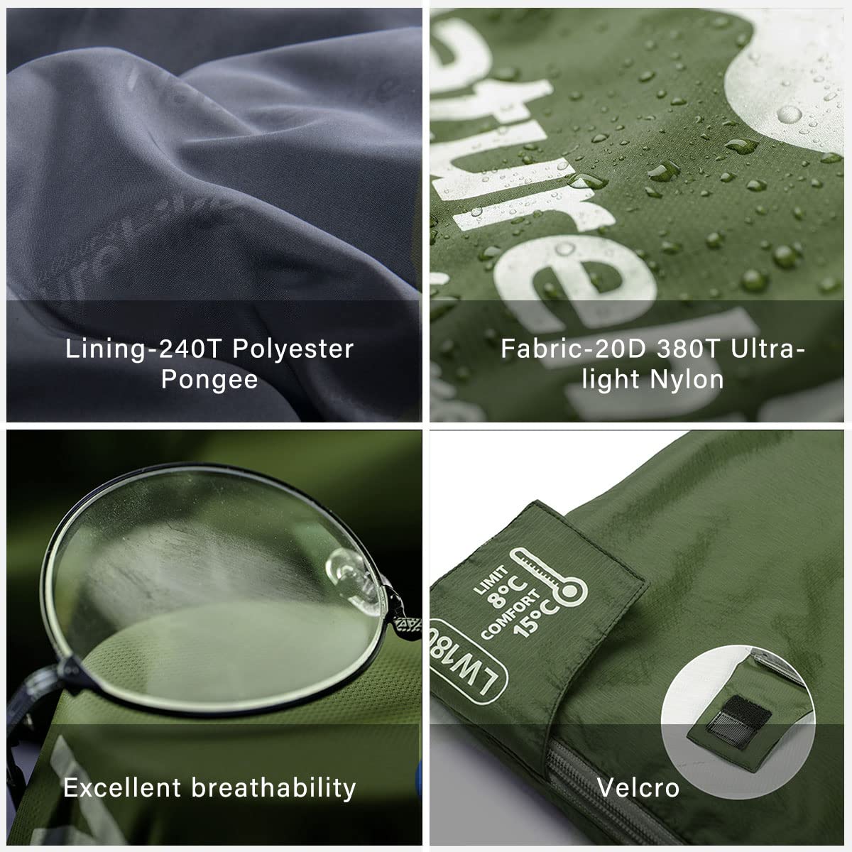 Naturehike Ultralight Sleeping Bag for Backpacking - Compact 3 Season Waterproof Camping Sleeping Bag with Compression Sack - Perfect for Hiking, Travel & Outdoor Adventures