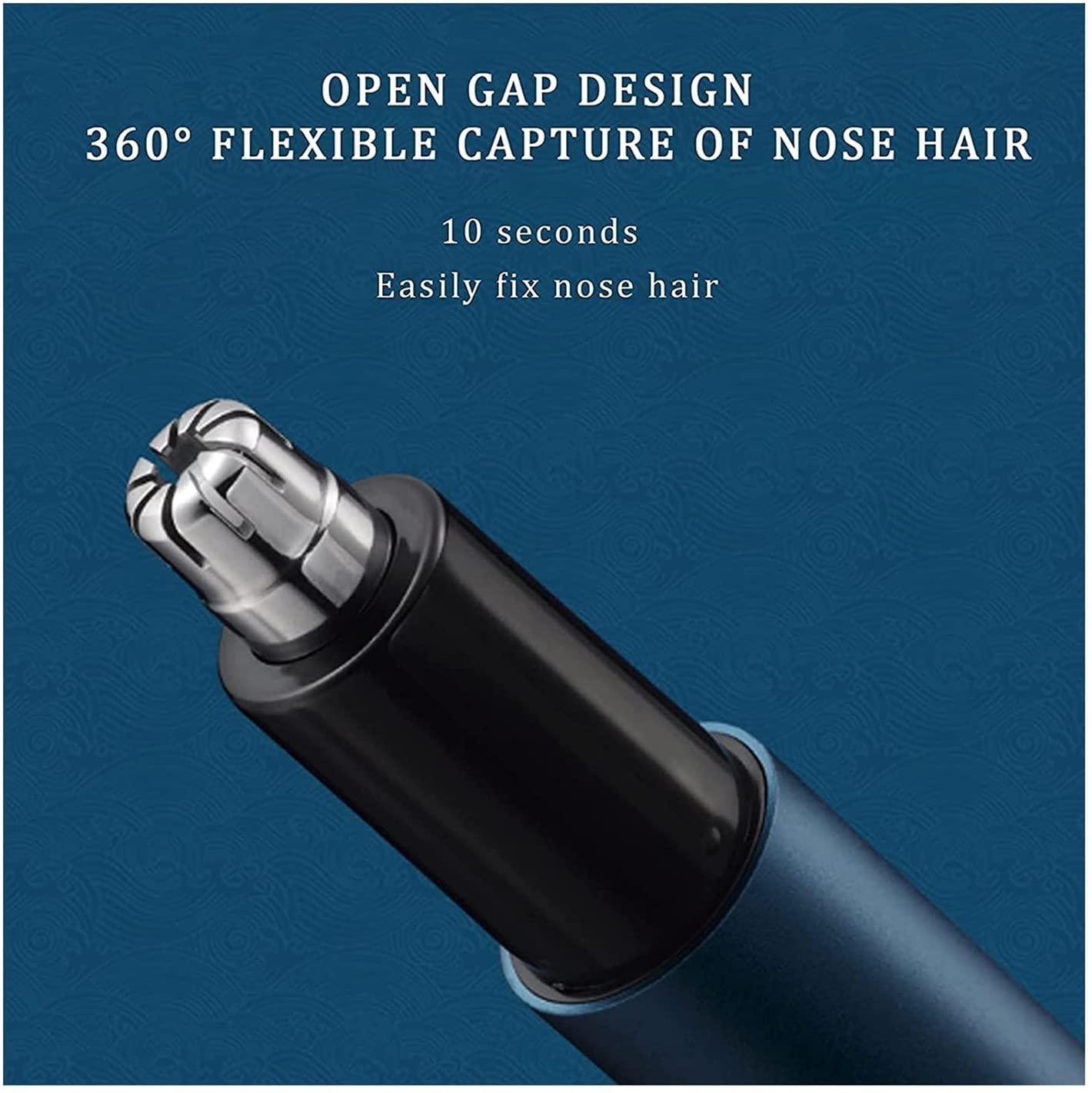 USB Rechargeable Ear & Nose Hair Trimmer for Men & Women - Waterproof Facial Hair Clipper with Smart Cleaning System | Perfect for Travel, Gym & Daily Grooming