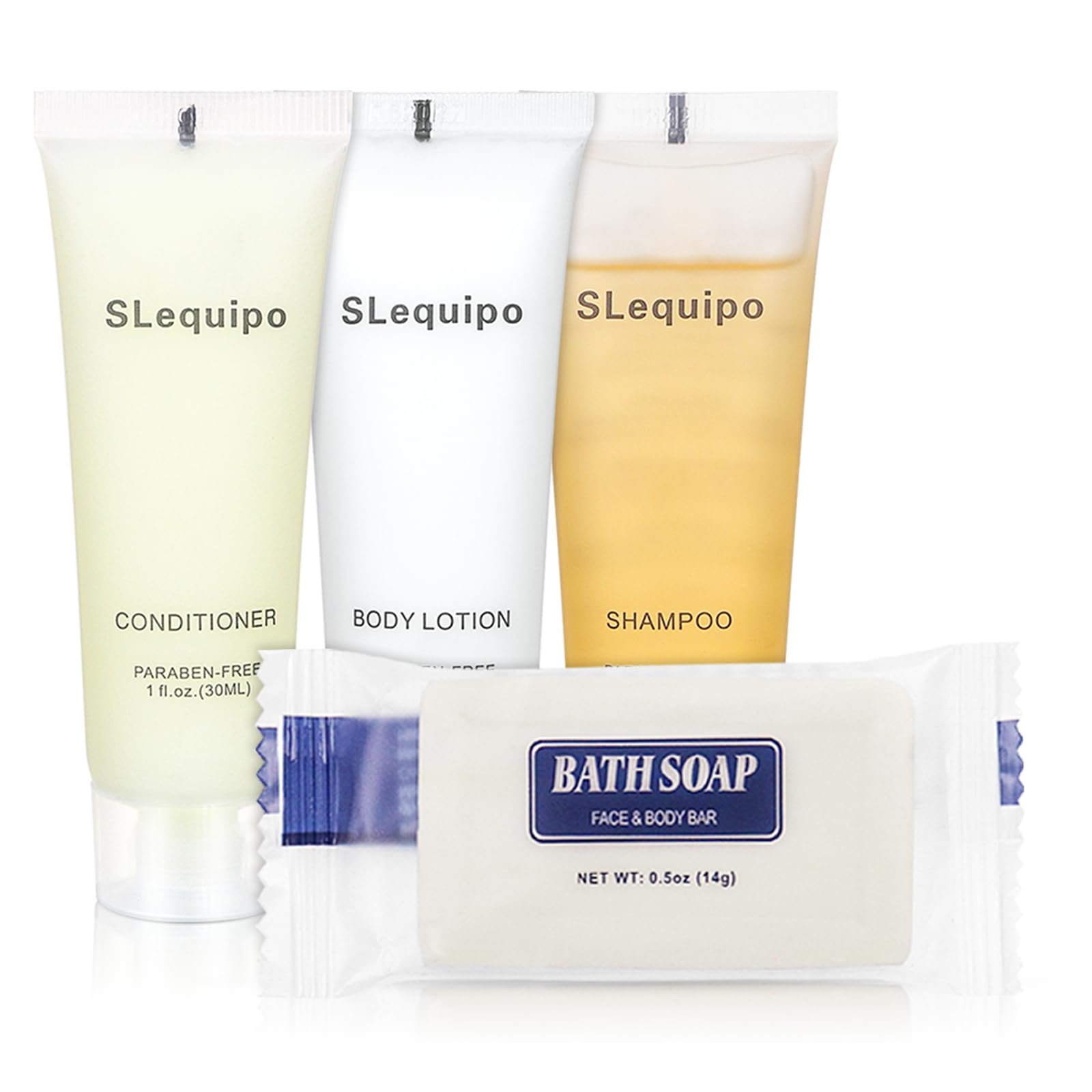 4-IN-1 Toiletries Bulk Set (20PCS) - 5 Hotel Bar Soaps, 5 Shampoos, 5 Conditioners, 5 Body Lotions | Mini Travel & Guest Amenities for Hotels, Airbnb, Weddings & Hospitality Services