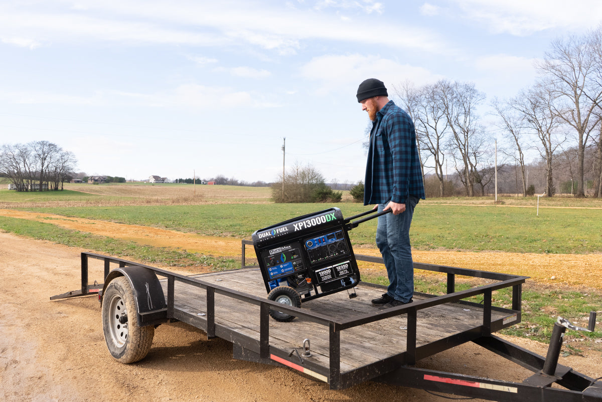 13,000W Dual Fuel Portable Generator with CO Alert - Reliable Backup Power for Home, Camping & Emergency Use