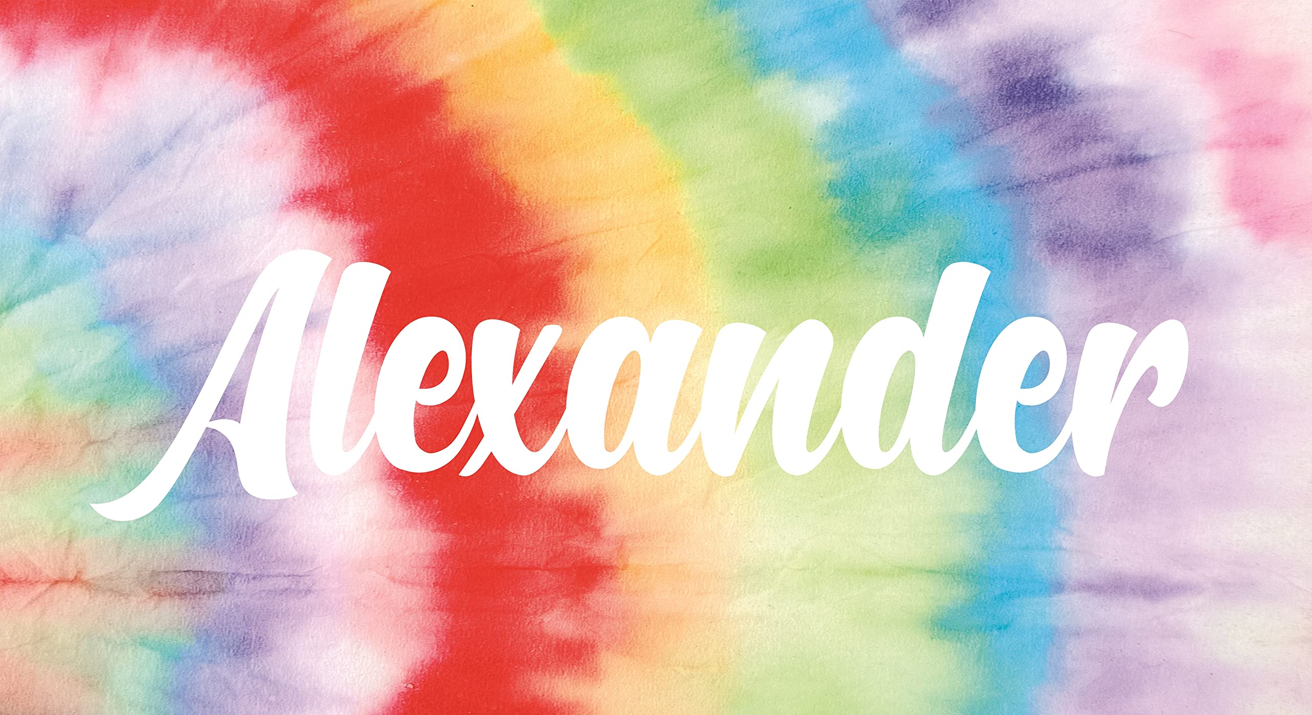 Custom Personalized Beach Towel 60x30 Inch - Soft Lightweight Microfiber Pool Swim Towel with Name/Initials - Rainbow Tie Dye Design - Perfect Gift for Women & Kids - Great for Beach, Pool, Travel and Outdoor Activities