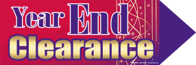Spinner Sign - Year End Clearance Sale | Mix & Match 3+ Items | Perfect for Retail Stores, Restaurants & Seasonal Decorations