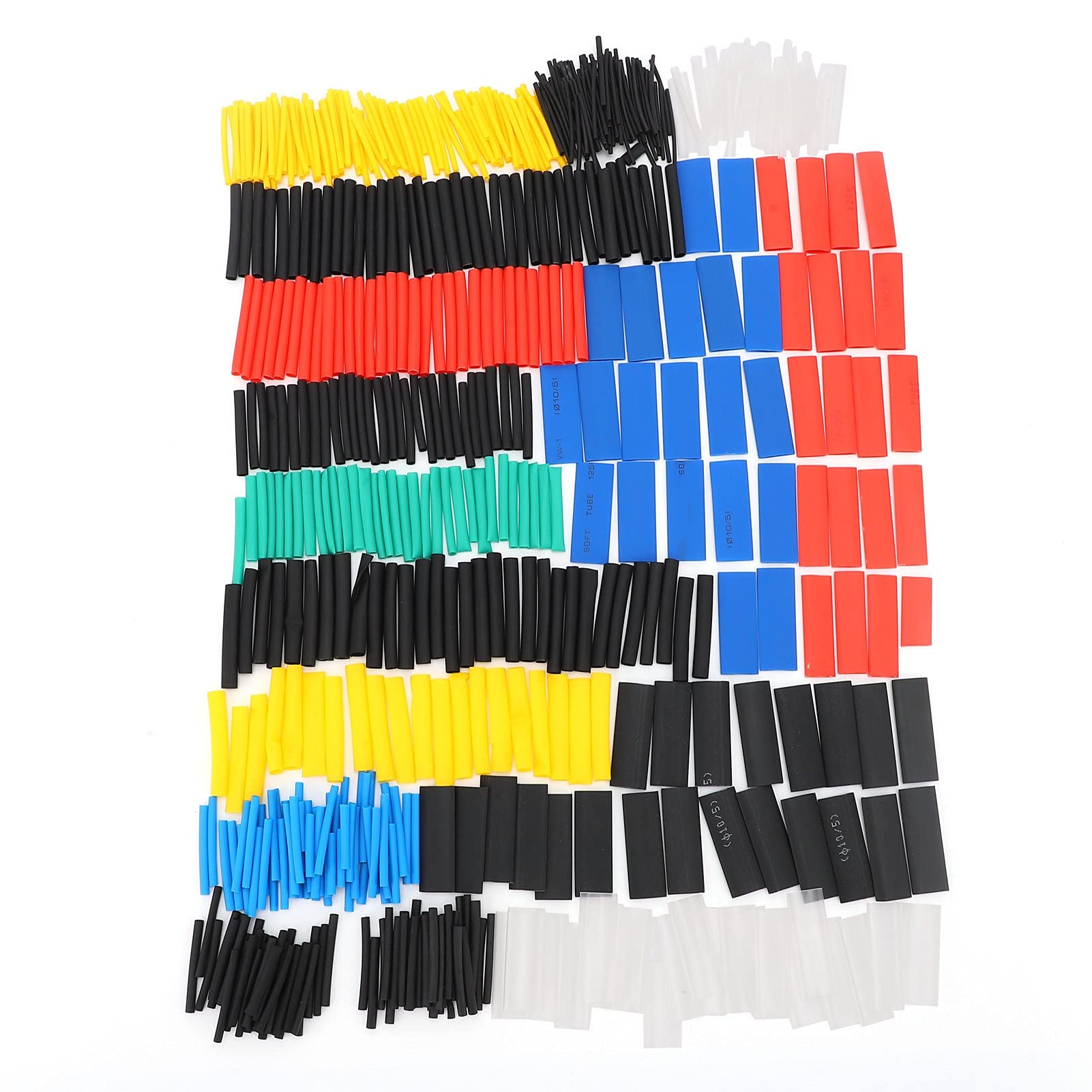 580Pcs Waterproof Heat Shrink Tube Set - 2:1 Shrink Ratio, High Strength Nylon Tubing for Electrical Wiring, Circuit Protection & DIY Projects - Perfect for Automotive, Marine & Home Electronics Repair