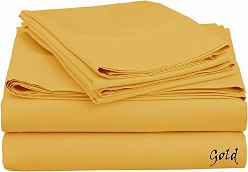 Luxury 4-Piece Full/Double Size Sheet Set - 100% Egyptian Cotton 310-Thread Count - Deep Pocket (Fits 5