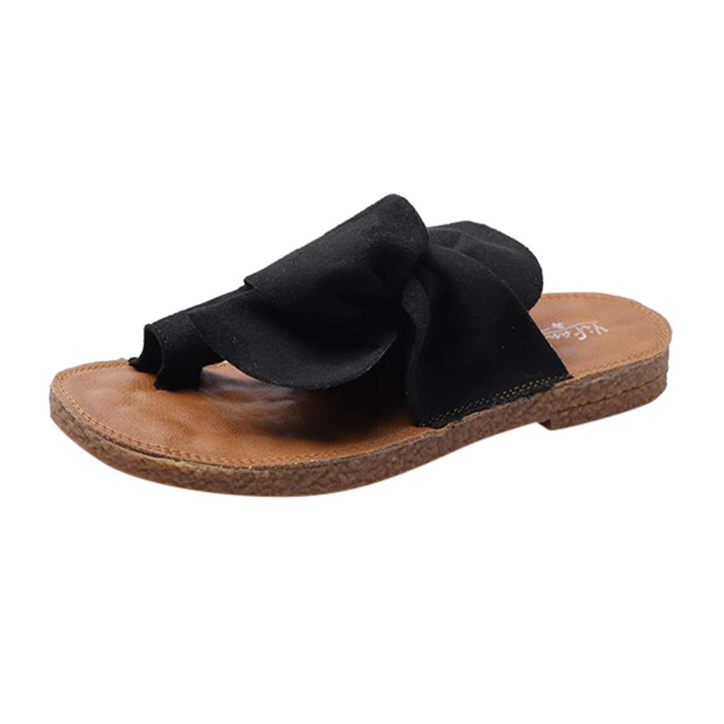 Women's Orthopedic Platform Sandals - White Comfortable Flat Toe Sandals for Bunions Relief | Ring Beach Slippers for Ladies | Perfect for Walking, Beach Vacations & Summer Outfits