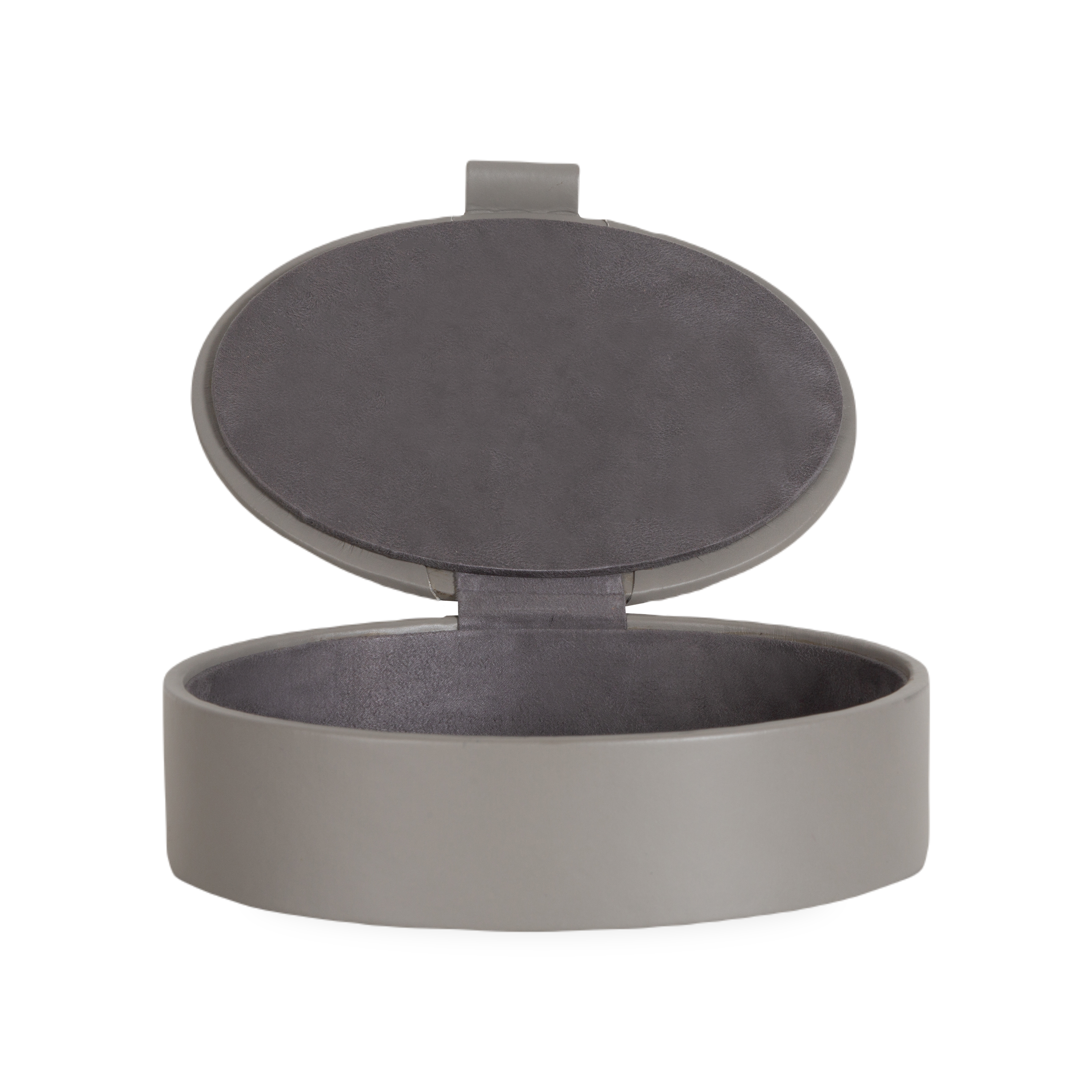 Premium Genuine Leather Oval Jewelry Box - Elegant Storage for Rings, Necklaces & Keepsakes | Perfect for Gifts, Travel & Home Decor