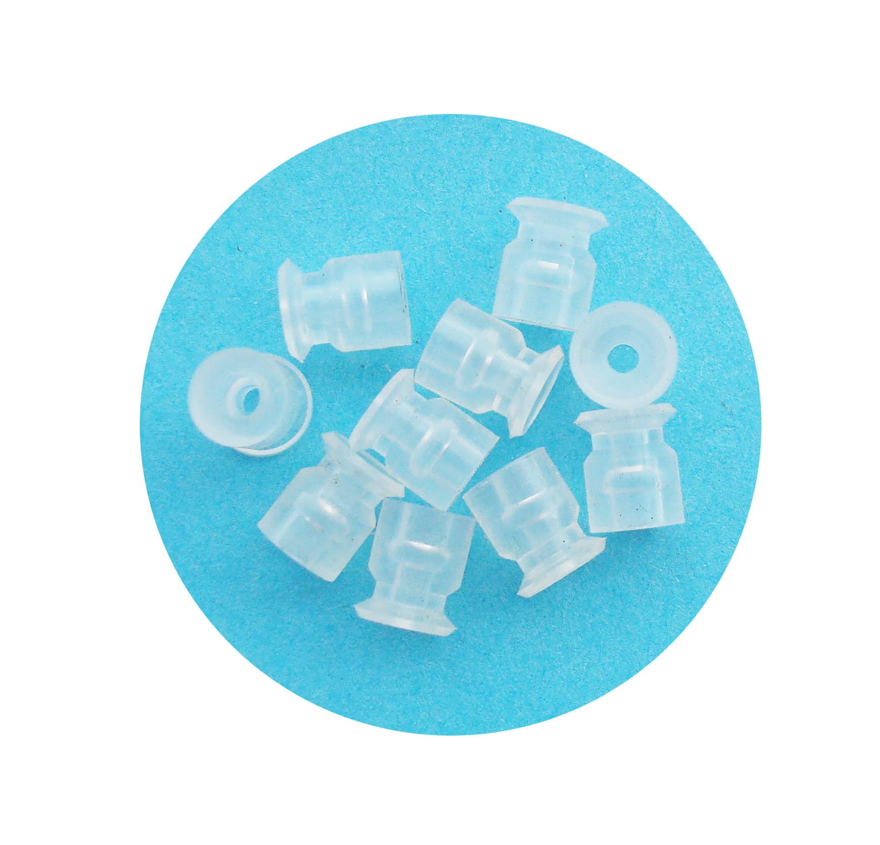 10-Pack VP Series Silicone Robotic Arm Vacuum Suction Cups - VP-R Single Layer Vacuum Grip Device (VP6R) for Industrial Automation & Pick-and-Place Applications