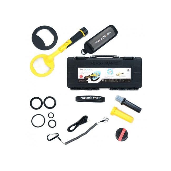 Nokta PulseDive 2-in-1 Underwater Metal Detector & Pinpointer - Professional Scuba Diving Gear for Treasure Hunting (Yellow) | Perfect for Beach, River & Underwater Exploration