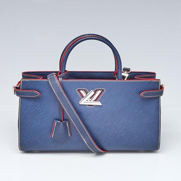 LV Twist Tote Bag in Epi Leather Indigo Blue | Luxury Designer Handbag for Women | Perfect for Work, Travel & Everyday Use
