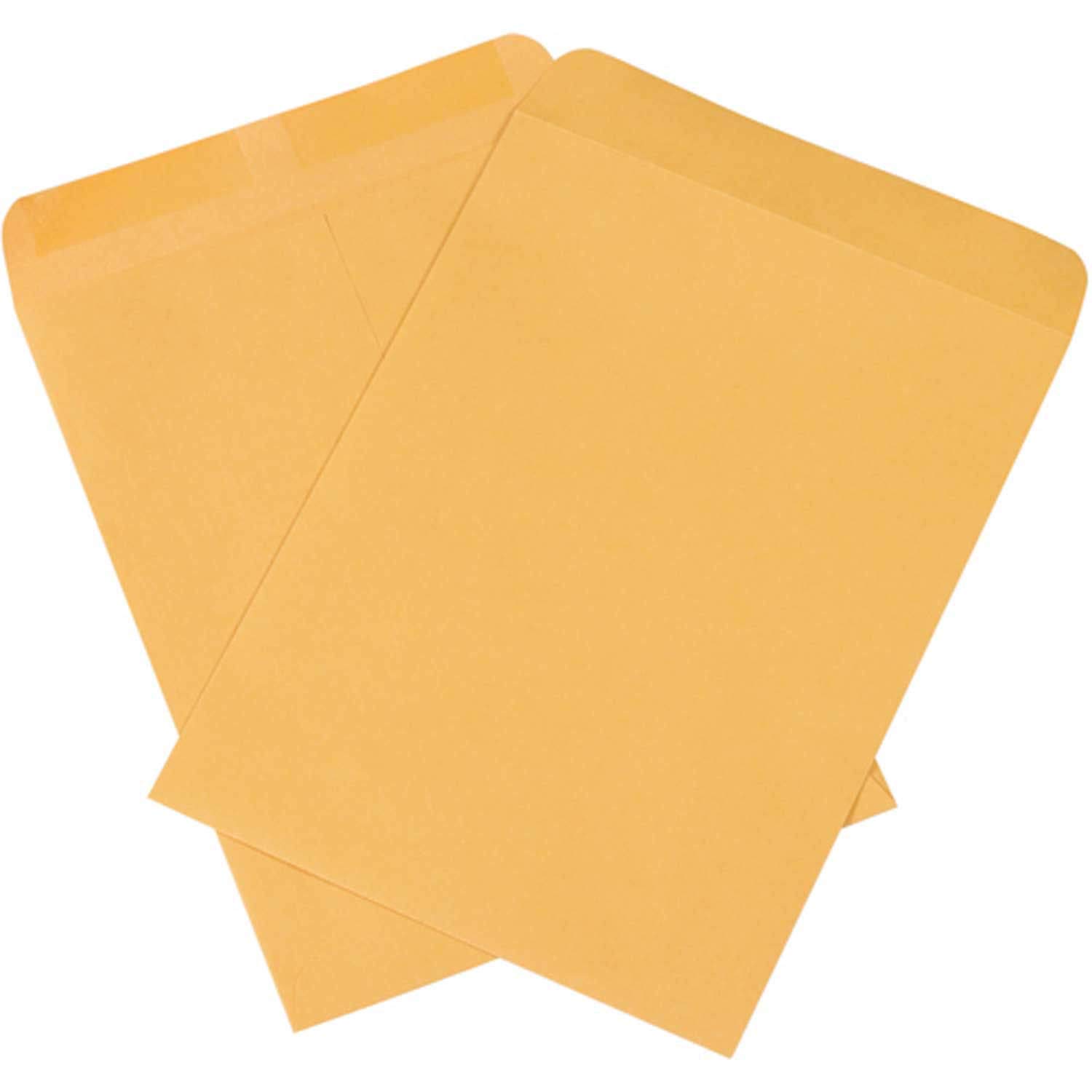 Kraft Gummed Envelopes 9x12 Inches - Pack of 1000 Self-Sealing Mailing Envelopes (EN1022) for Shipping, Office & Business Correspondence