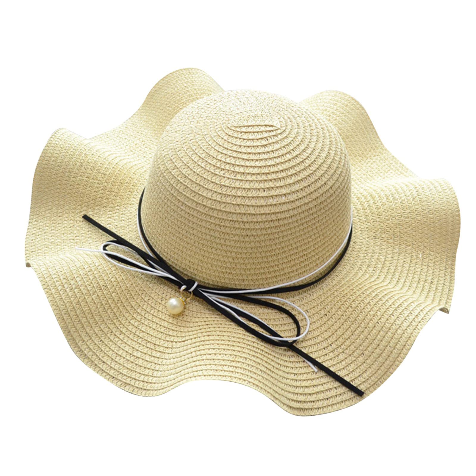 Women's Wide Brim Straw Hat - Foldable Floppy Sun Hat for Summer, Beach & Travel - Lightweight UPF Sun Protection for Outdoor, Gardening & Vacation