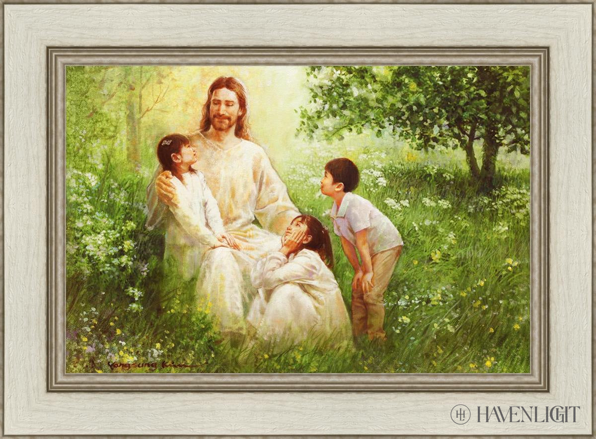 Come Unto Me By Yongsung Kim - Inspirational Christian Wall Art for Home & Church Decor - Perfect for Living Room, Bedroom, Office Prayer Space