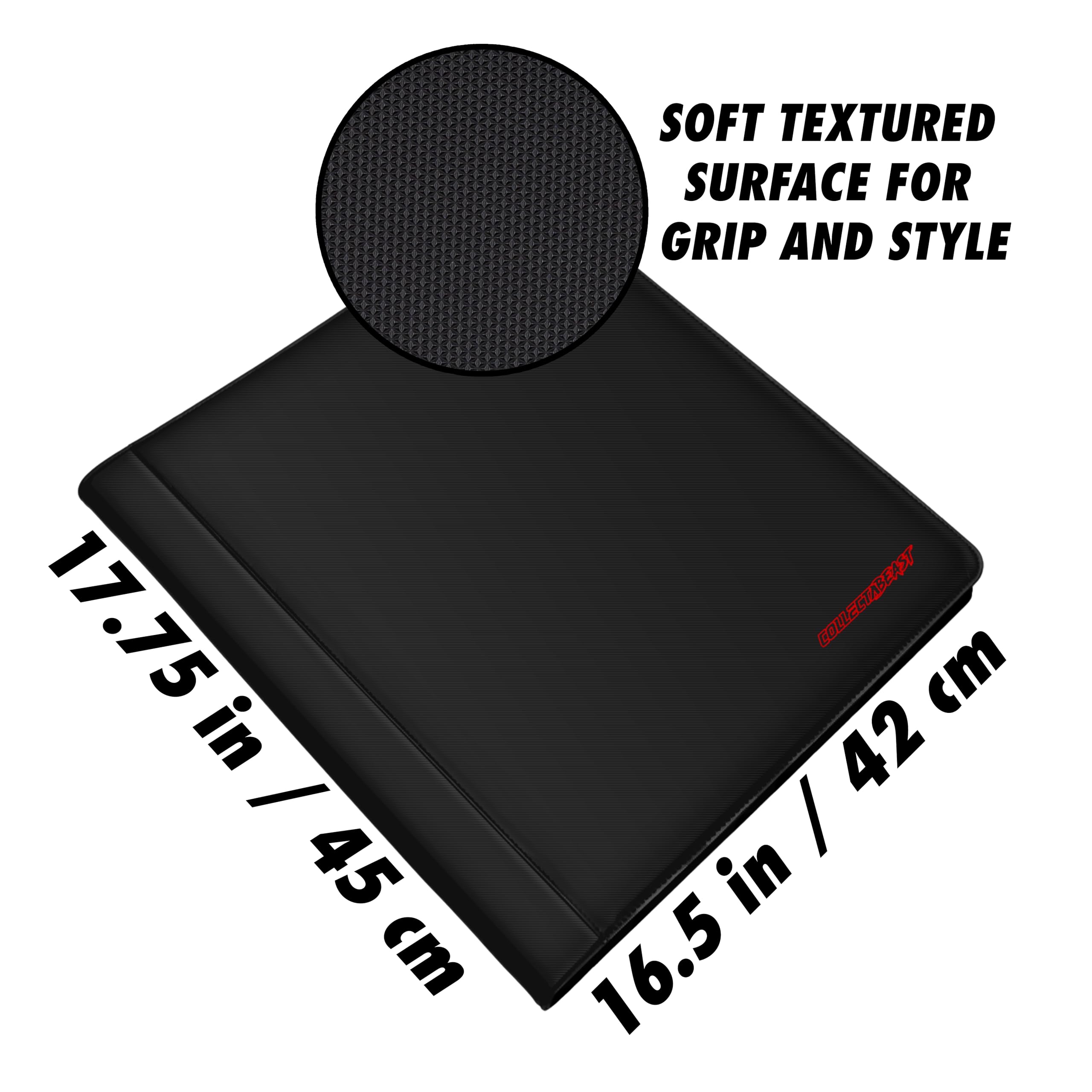 1280+ Cards 20 Pocket Trading Card Binder - Side Loading Black Album for Pokemon, MTG, Yugioh & Sports Cards | Premium Collector Storage for TCG, CCG & Gaming Tournaments