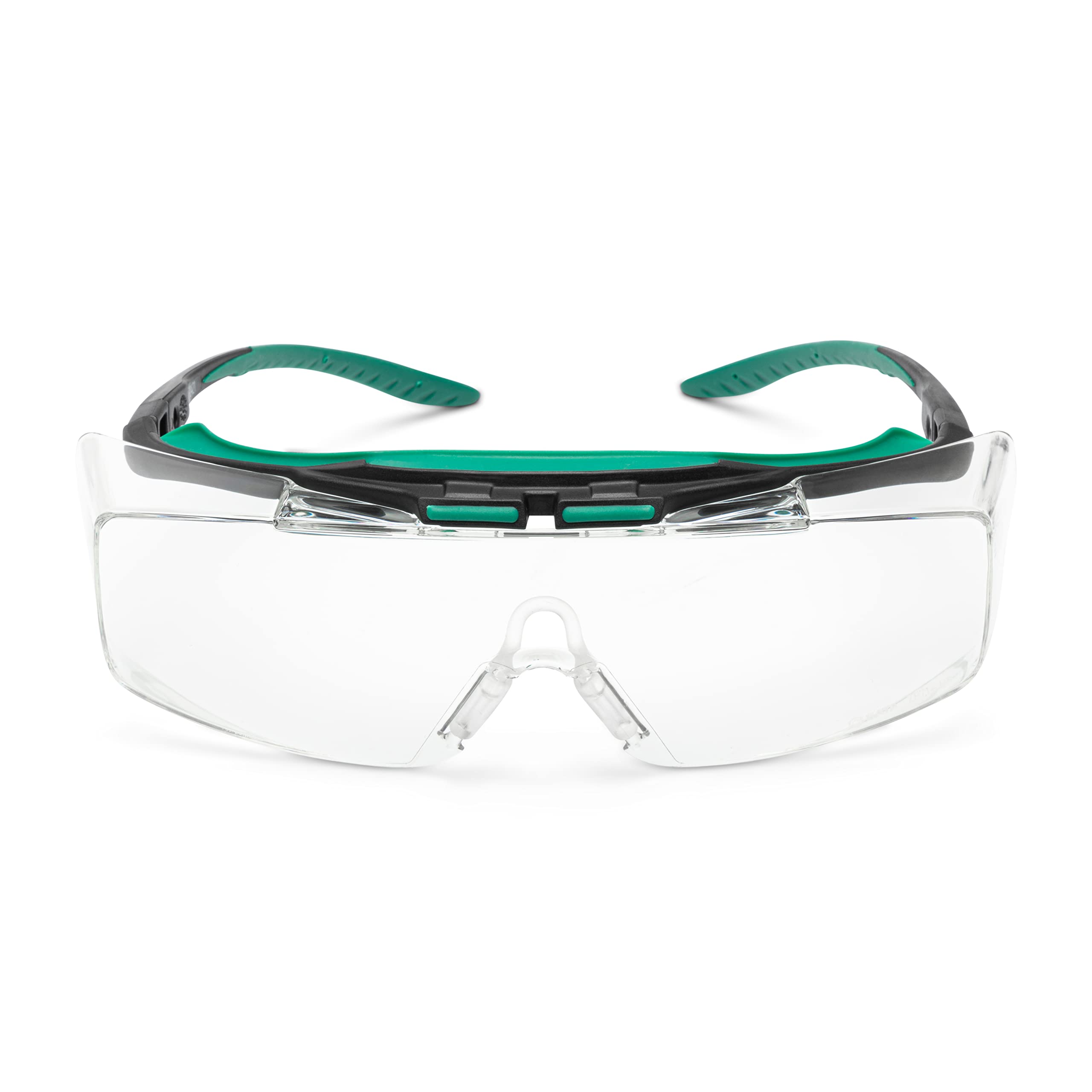 2 Pairs SATA Comfortable Impact Safety Glasses - 100% UV400 Protection, Anti-Fog & Anti-Scratch Coating, Z87.1:2020 Certified, Fits Over Prescription Eyewear (STYF0421) - Ideal for Construction, Woodworking & Outdoor Activities