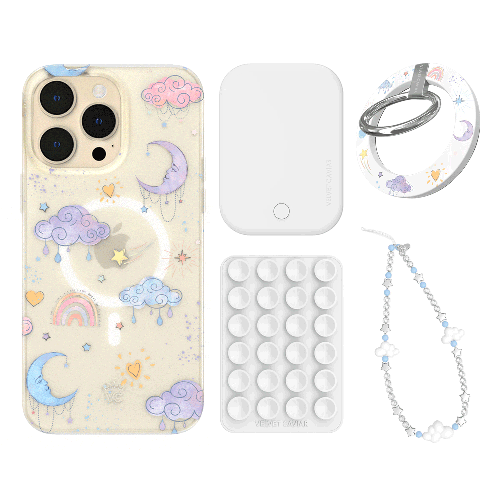Sweet Dreams Frosted iPhone Case with Grip - Cute & Protective Phone Cover for iPhone 13/14/15 - Perfect for Daily Use, Travel & Work