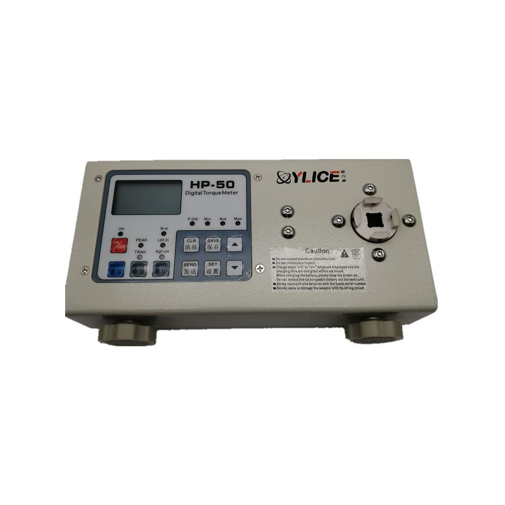 Digital Torque Wrench Tester HP-50 - Precision Torque Meter (1.5-50.0 Kgf.Cm / 1.5-45.0 Lbf.in / 0.15-5.00 Nm) for Screwdrivers & Fasteners - Workshop, Automotive & Industrial Use