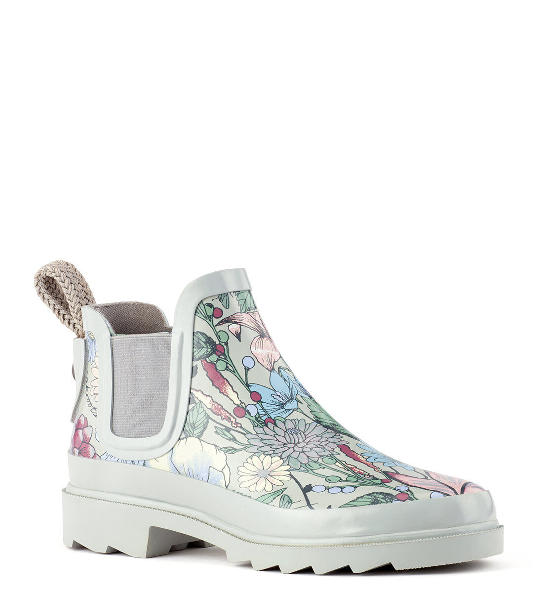 Waterproof Rhyme Ankle Rain Boots for Women - Lightweight Comfortable Rubber Rain Shoes for Walking, Gardening & Outdoor Activities