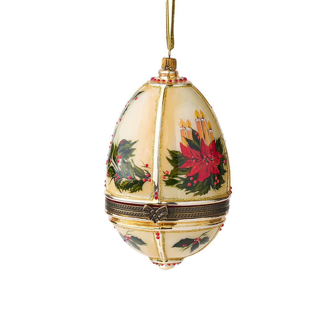Santa's Arrival Musical Egg - Christmas Holiday Decorative Singing Ornament for Tree & Home Decor | Perfect Gift for Kids & Family