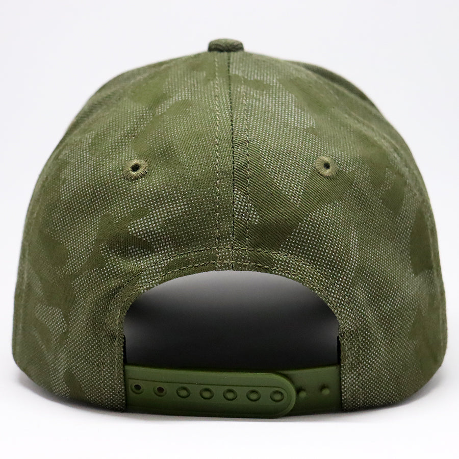 VT Shield Logo Future Looks Bright Army Green Textured Snapback Hat - Stylish Baseball Cap for Men & Women - Perfect for Outdoor Sports, Casual Wear, and Street Fashion