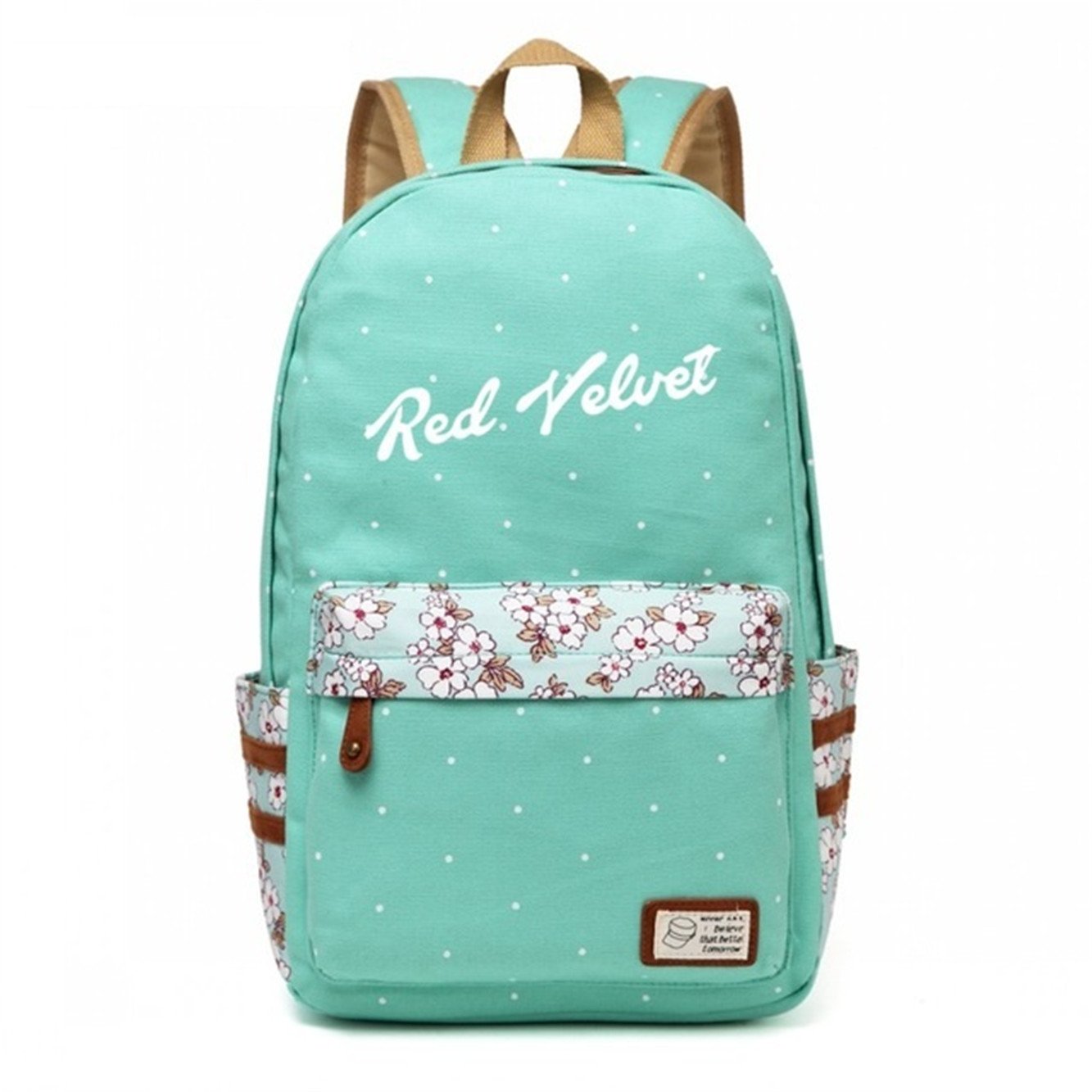 JUSTGOGO KPOP Backpack for Women & Men - Lightweight Laptop Daypack for College, School, Travel & Work - Red Velvet Themed Book Bag (Perfect for Kpop Fans, Students & Commuters)