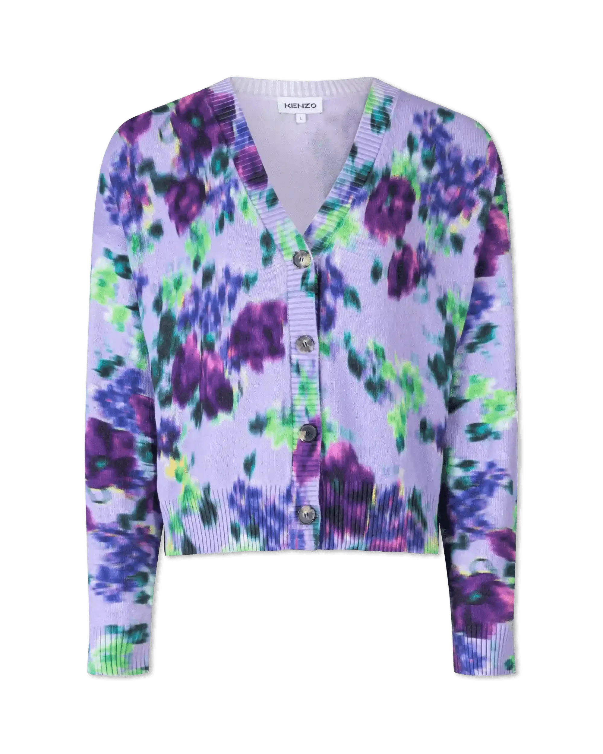 Floral Print Button-Up Cardigan for Women - Lightweight Knit Cover-Up for Spring & Fall - Perfect for Layering, Office Wear & Casual Outfits