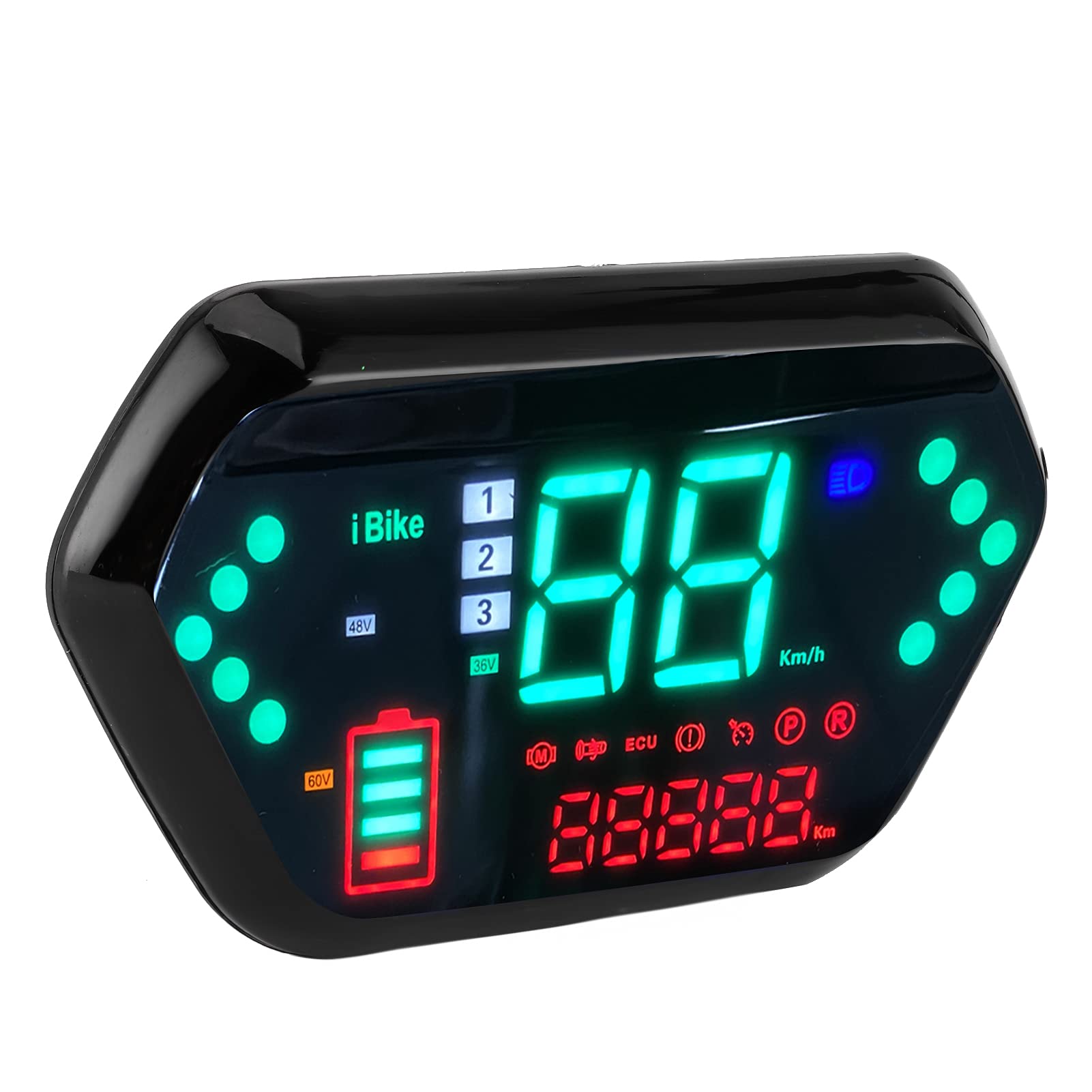 Keenso 48V/60V Motorcycle Speedometer - HD LCD Display for Universal Bikes - Riding & Racing