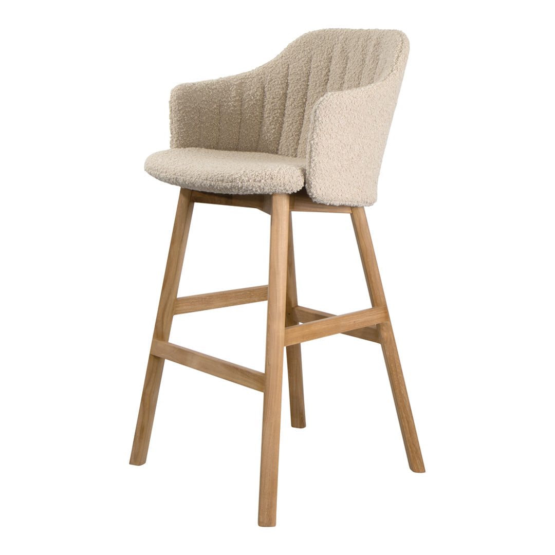 Choice Bar Chair with Wood Base & Comfortable Back and Seat Cushion - Perfect for Kitchen Island, Breakfast Nook, and Home Bar Stools