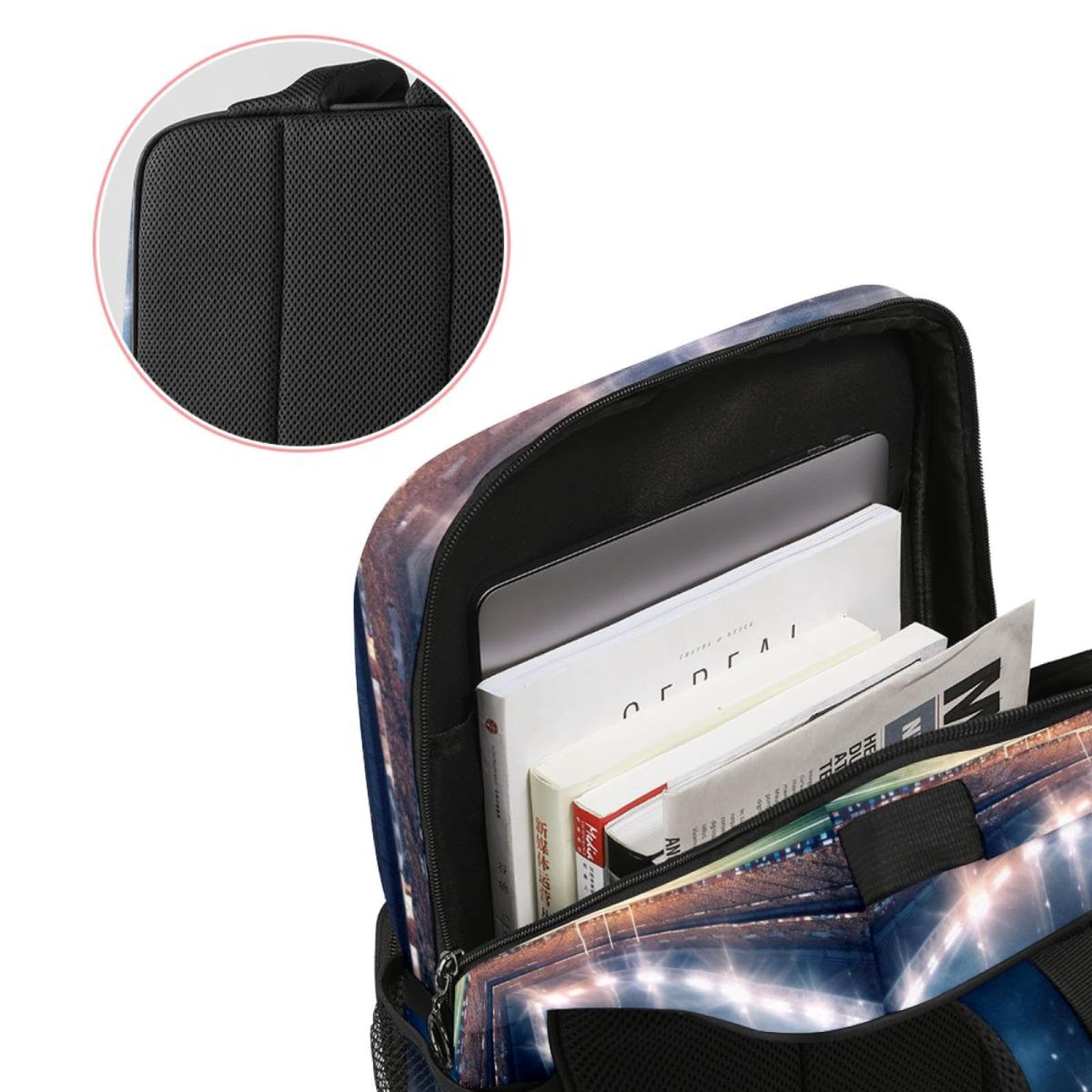Lightweight Travel Backpack - Small Carry On Backpack for Men & Women - Perfect for American Football & Soccer Games, Airplane, Commuting & Outdoor Adventures